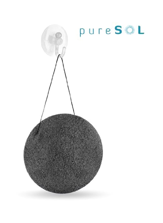 pureSOL Activated Charcoal Facial Sponge Grey - Image 2