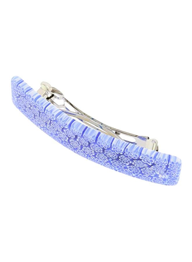 GlassOfVenice Millefiori Hair Clip Blue/White - Image 1
