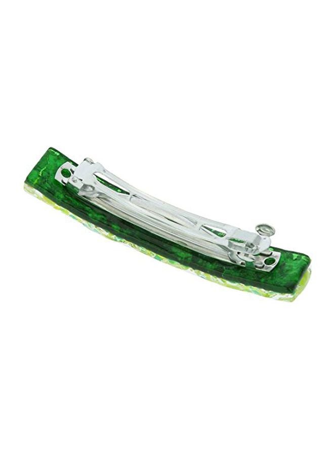 GlassOfVenice Venetian Reflection Hair Clip Green/White - Image 2