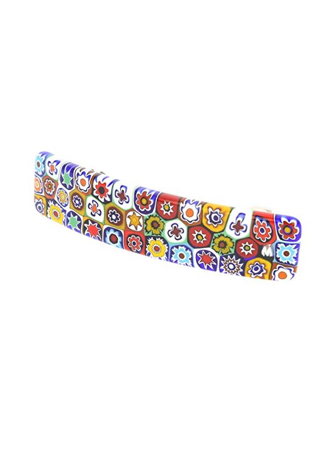 GlassOfVenice Splash Millefiori Hair Clip Multicolour 4inch - Image 3