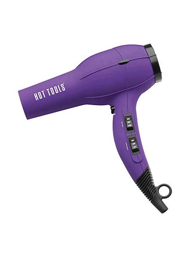 هوت تولز مجفف شعر احترافي تربو بتقنية الأيونات بنفسجي/ أسود - Image 1