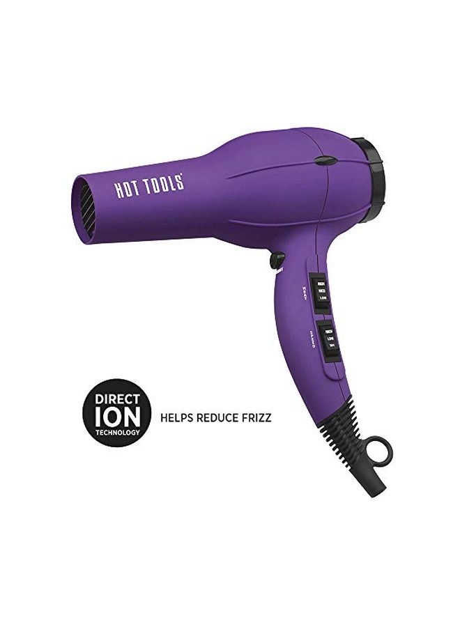هوت تولز مجفف شعر احترافي تربو بتقنية الأيونات بنفسجي/ أسود - Image 2