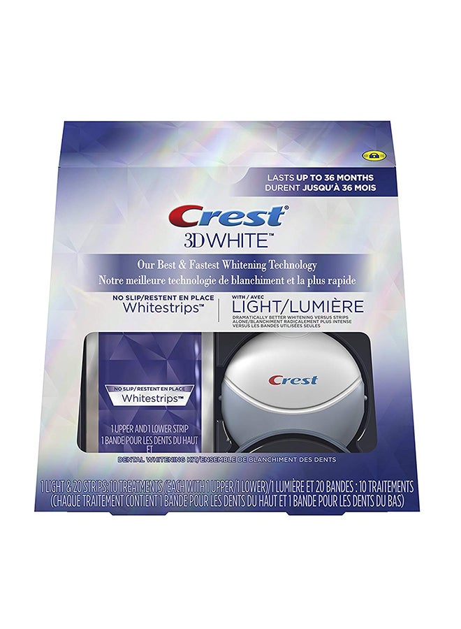 Crest 3D Teeth Whitening Strips With Light White 141grams  - Image 1