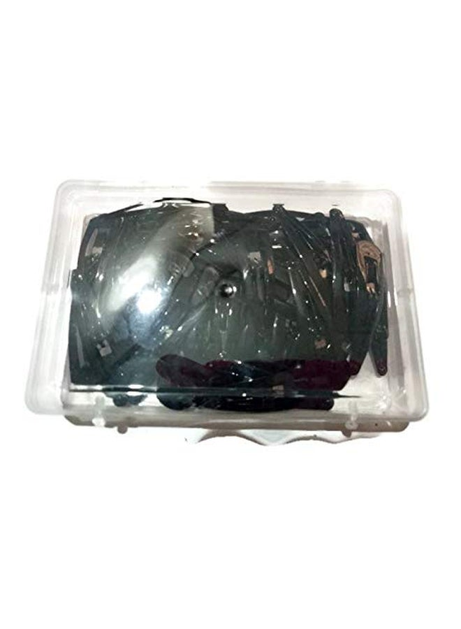 ماناسفيني مشابك تيك تاك عدد 48 قطعة أسود - Image 3