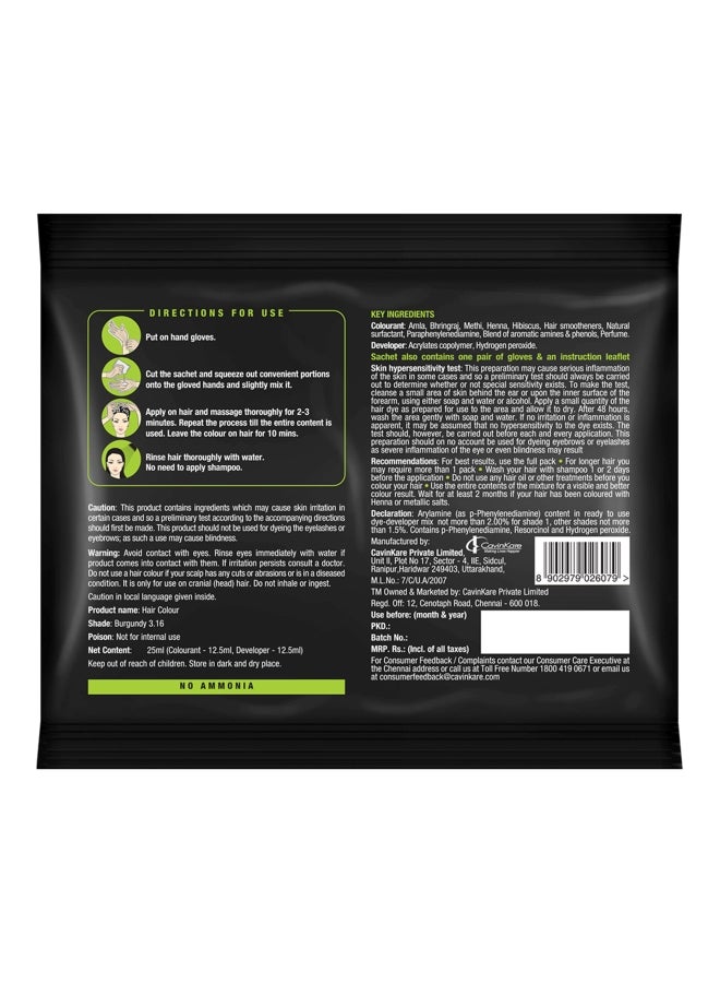 Indica Natural Easy Hair Colour Natural Black 1 25ml - Image 2