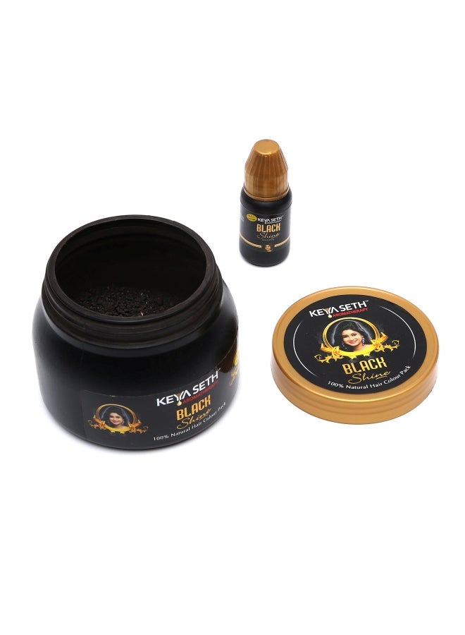 KEYA SETH AROMATHERAPY, DEVICE OF DROP Natural Hair Colour Pack Black 100grams  - Image 3