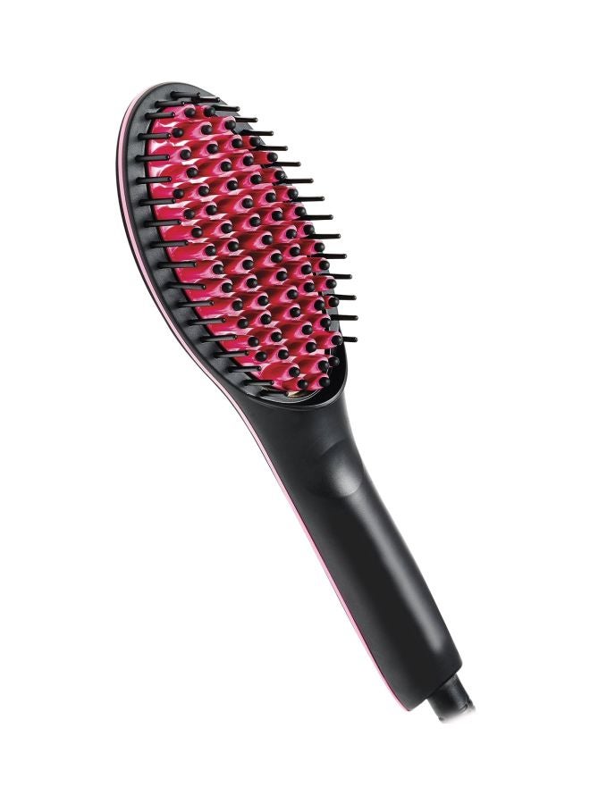 Straight Hair Straightener Curler And Styler Brush Black/Pink - v1567601446/N29296207A_1