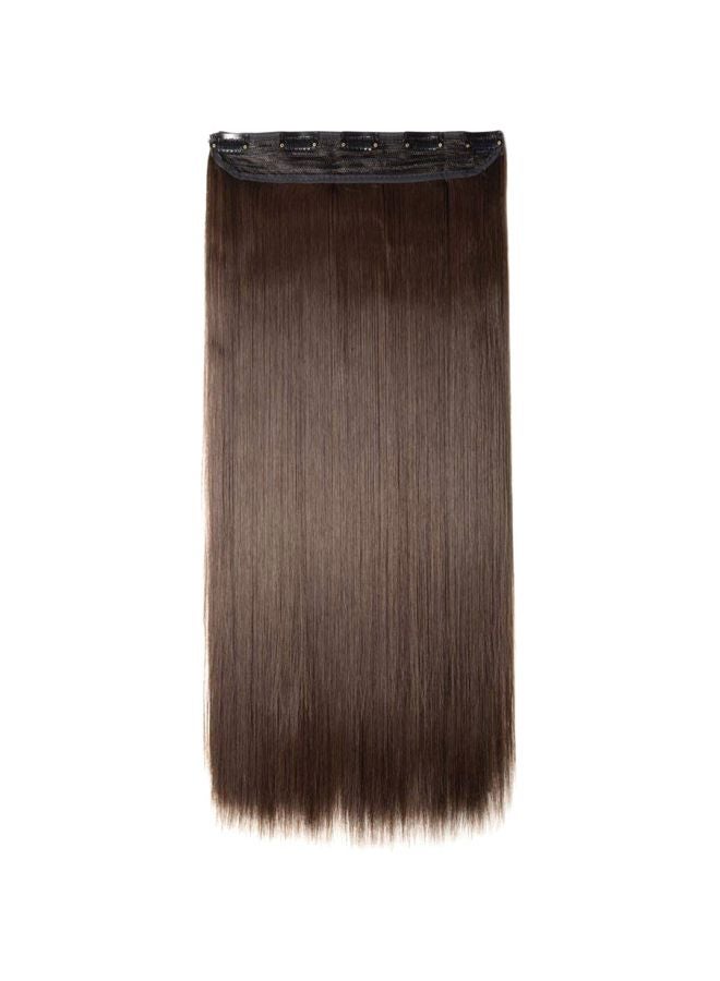 DALUCI Straight Hair Extensions Brown 24inch - Image 1
