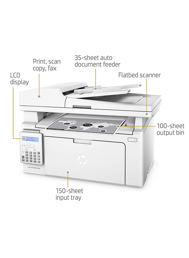 HP - LaserJet Pro MFP Printer M130fn,G3Q59A White - Image 1
