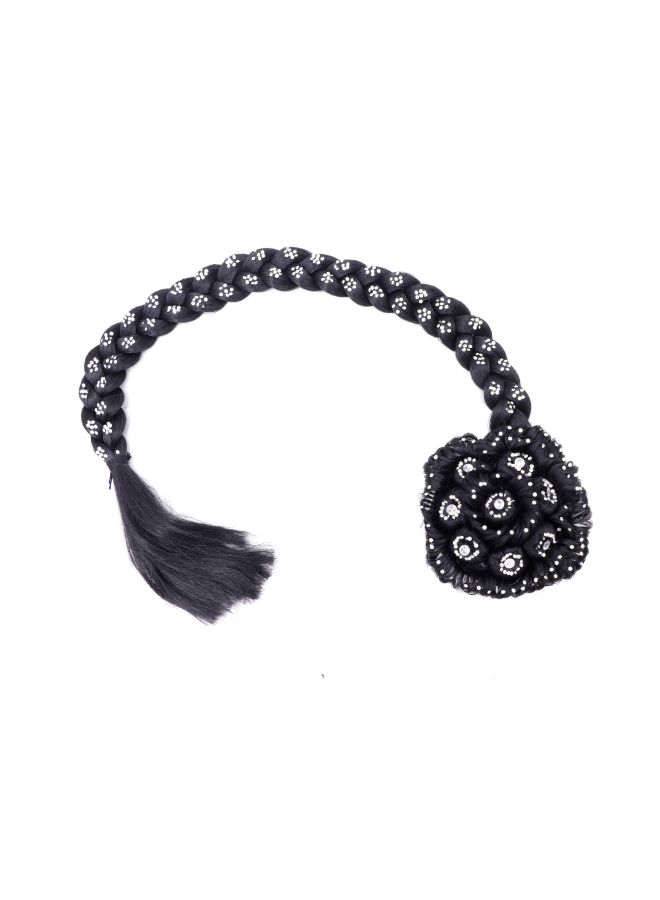 Honbon Hair Extension With Stone Work Black - Image 3