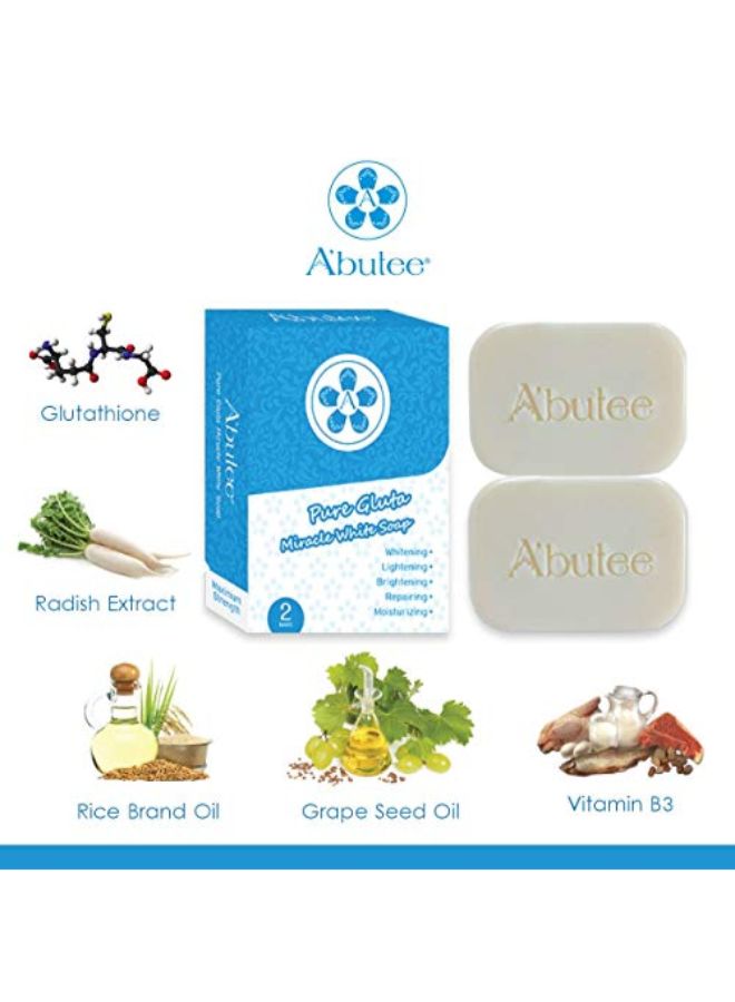 A'butee Pure Gluta Miracle Soap 2.5 x 7.6 x 10.2cm  - Image 3