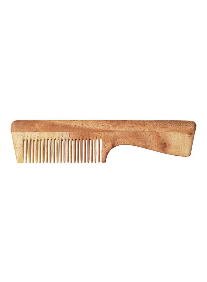 The Legend Organic Neem Wood Comb Brown/Beige - Image 1
