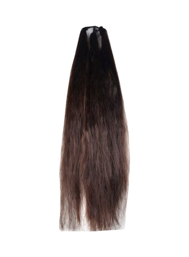 AASA Long Straight Hair Wig Dark Brown 24inch - Image 1