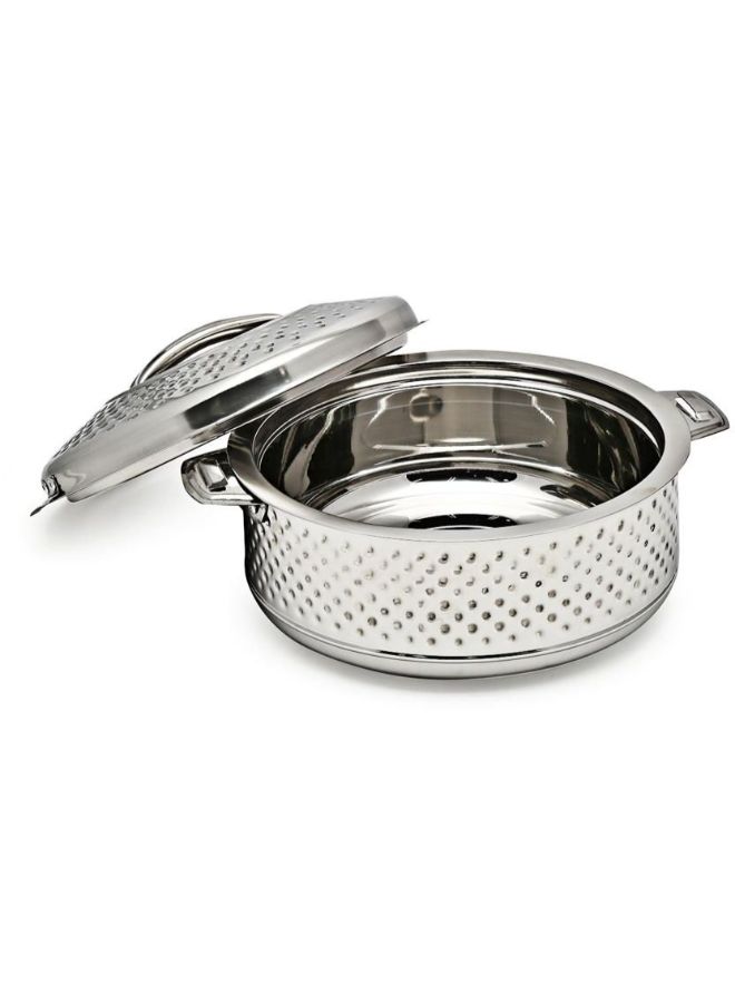 3-Piece Hot Pot Steel Set Silver - Image 2