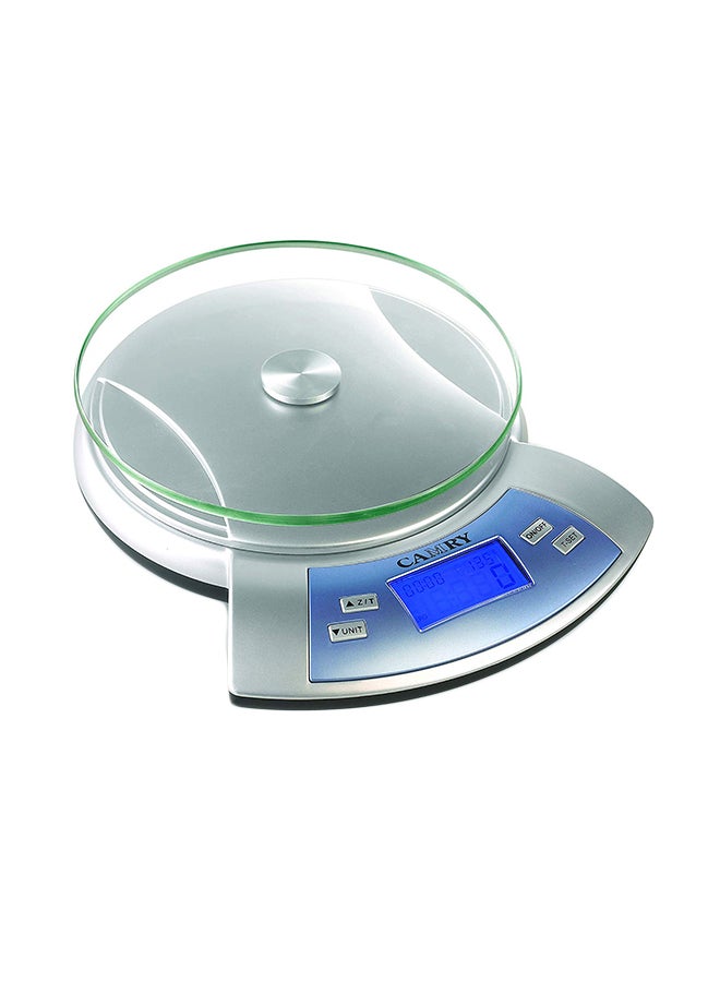 CAMRY Electronic Kitchen Scale Blue/Grey 38centimeter - Image 1