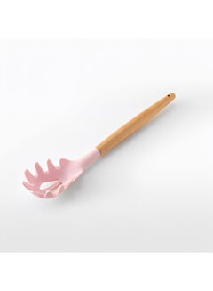 Generic 12 Piece Barreled Cooking Utensils Set With Wooden Handle Pink  - Image 2