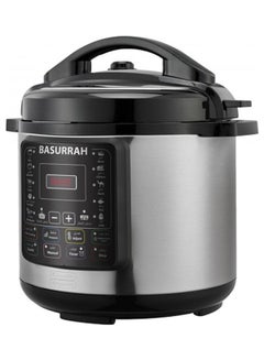BASURRAH Electric Pressure Cooker 8.0 L 2724838070698 Silver/Black  - Image 2