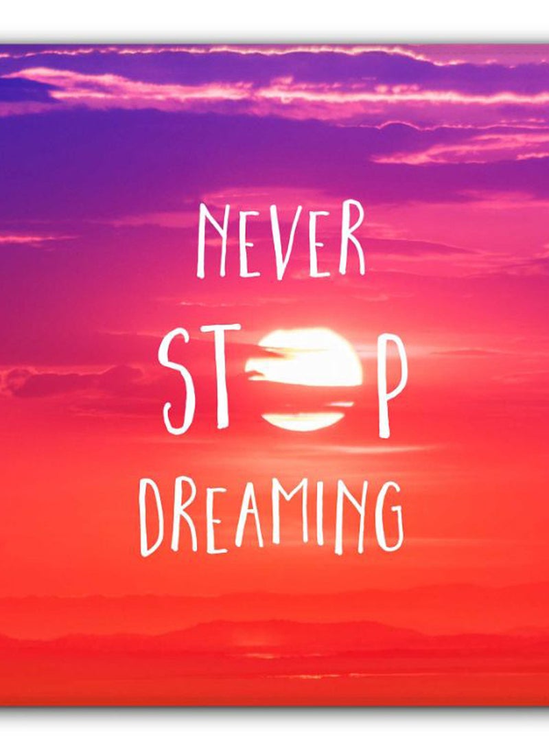 Stylizedd Never Stop Dreaming Designer Gaming Mousepad Red/Purple/White - Image 2
