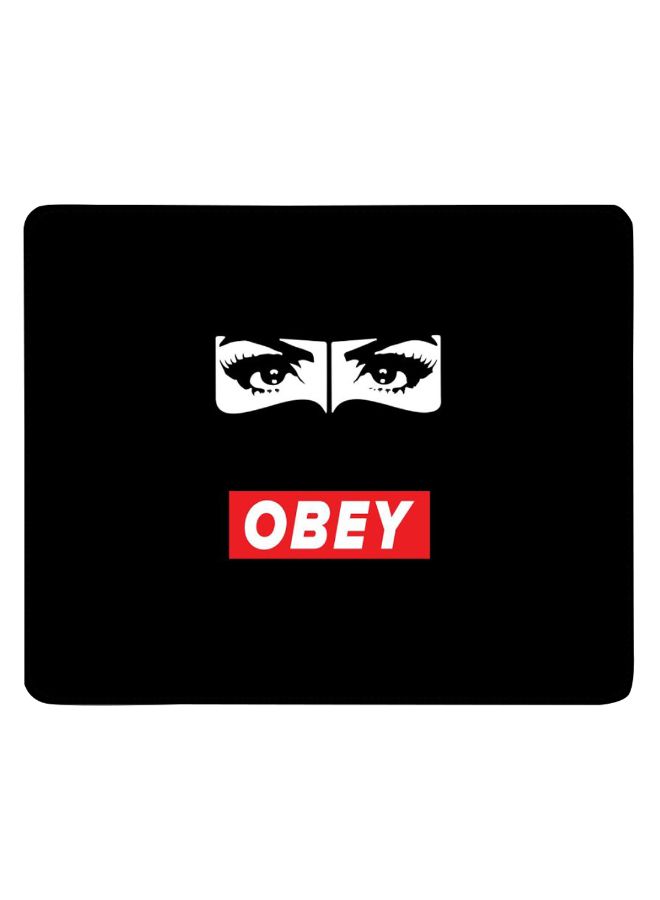 Stylizedd Obey Habibti Designer Gaming Mousepad Black/White - Image 1