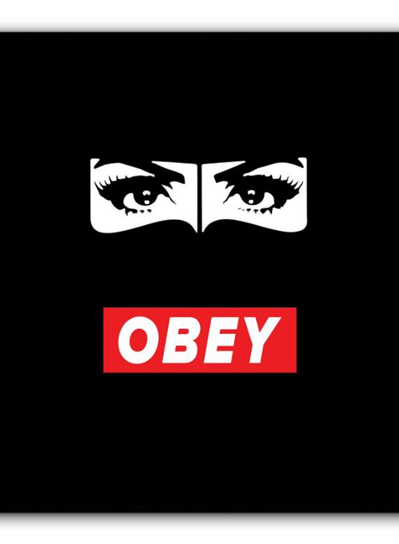Stylizedd Obey Habibti Designer Gaming Mousepad Black/White - Image 2