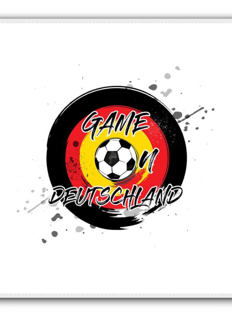 Stylizedd Game On Deutschland Designer Gaming Mousepad White/Black/Red - Image 2