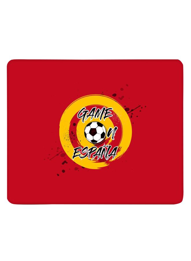 Stylizedd Game On Espana Designer Gaming Mousepad Red/Yellow/Black  - Image 1