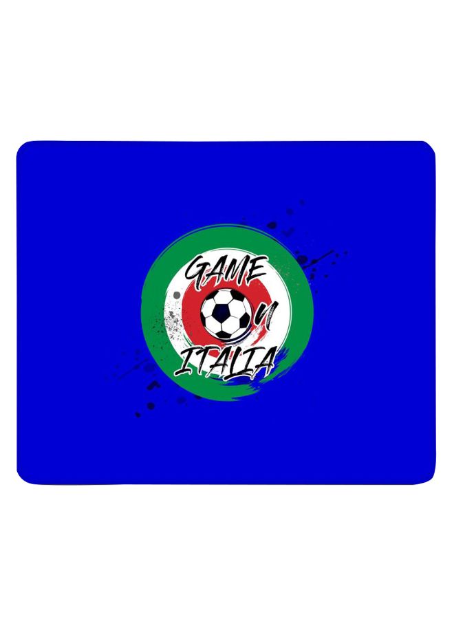 Stylizedd Game On Italia Designer Gaming Mousepad Blue/Green/White - Image 1