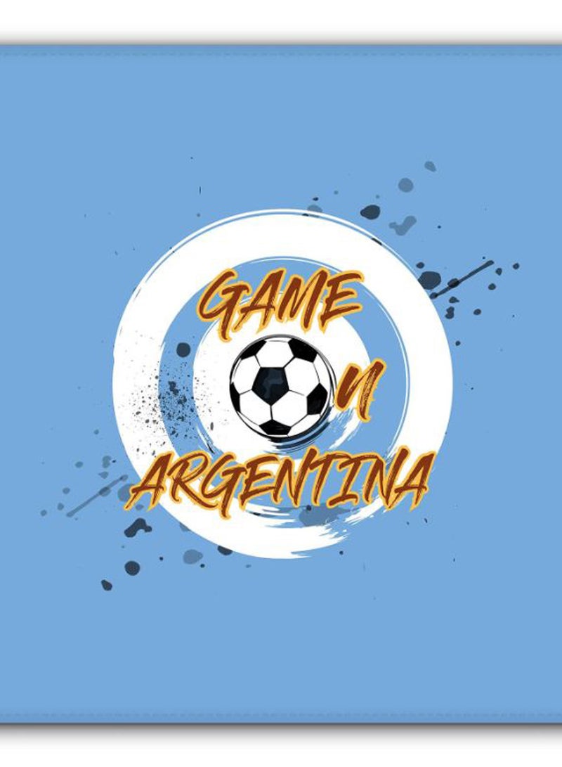 Stylizedd Game On Argentina Designer Gaming Mousepad Light Blue/White/Brown  - Image 2