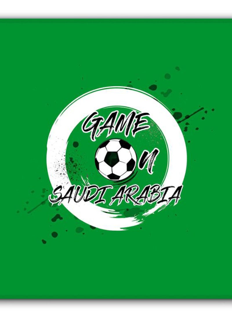 Stylizedd Game On Saudi Arabia Designer Gaming Mousepad Green/White/Black - Image 2