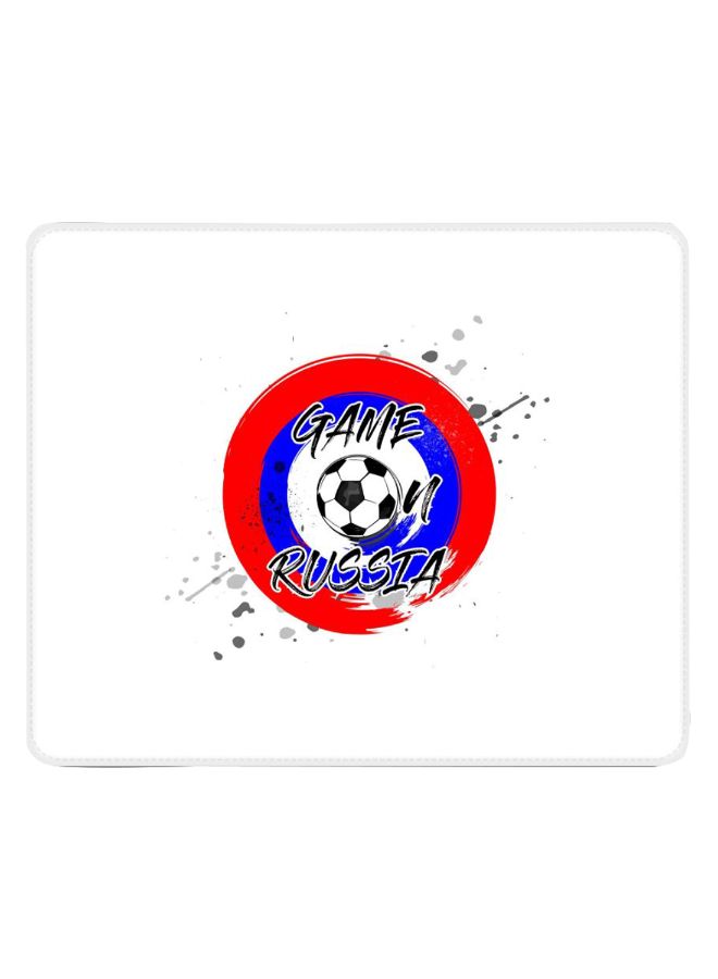 Stylizedd Game On Russia Designer Gaming Mousepad White/Red/Blue - Image 1
