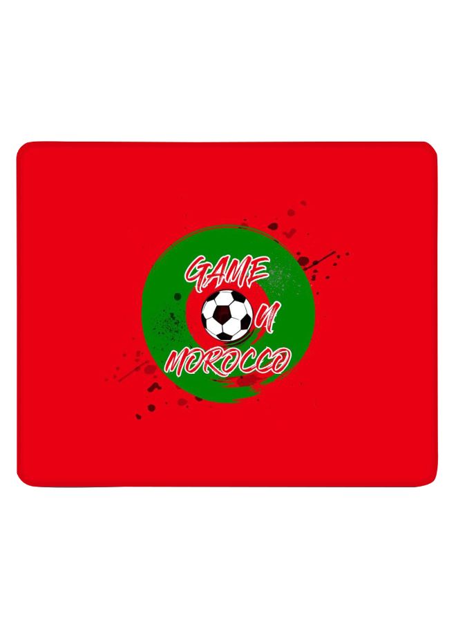 Stylizedd Game On Morocco Designer Gaming Mousepad Red/Green  - Image 1