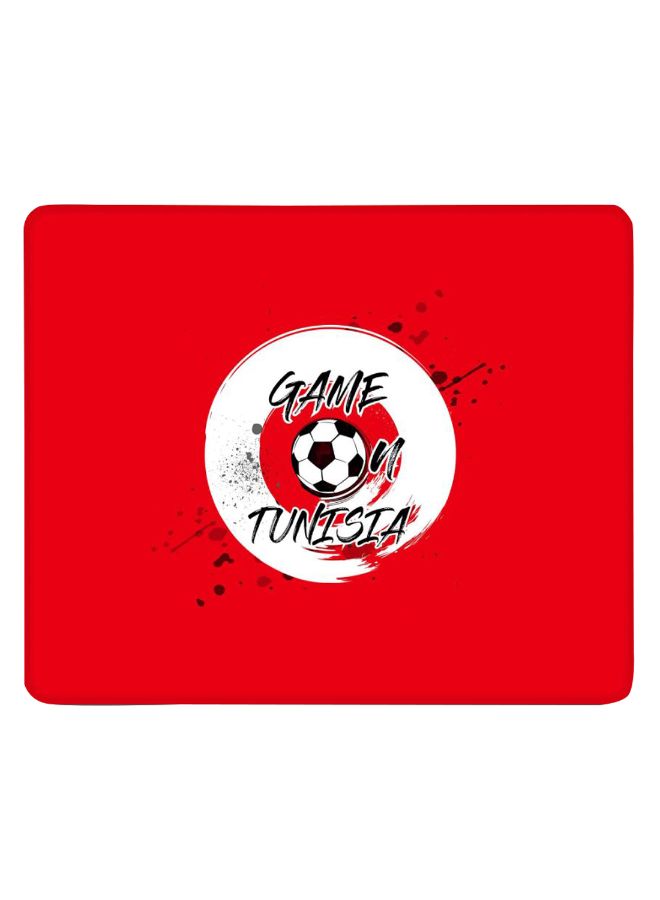 Stylizedd Game On Tunisia Designer Gaming Mousepad Red/White/Black - Image 1
