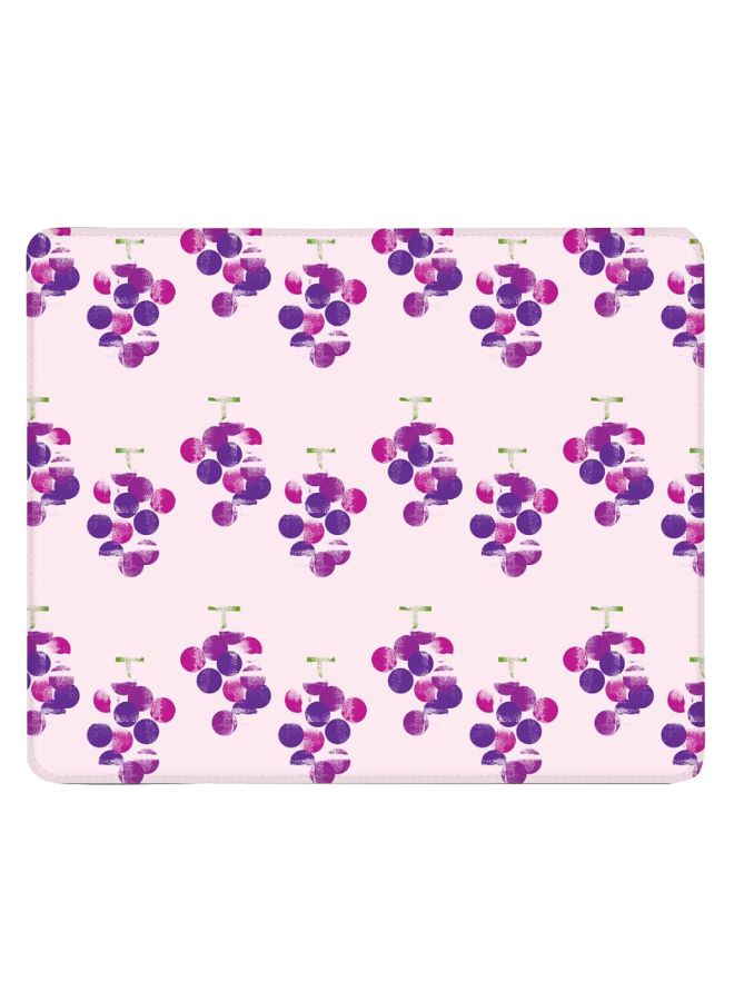Stylizedd Hanging Grapes Designer Gaming Mousepad Light Pink/Purple - Image 1