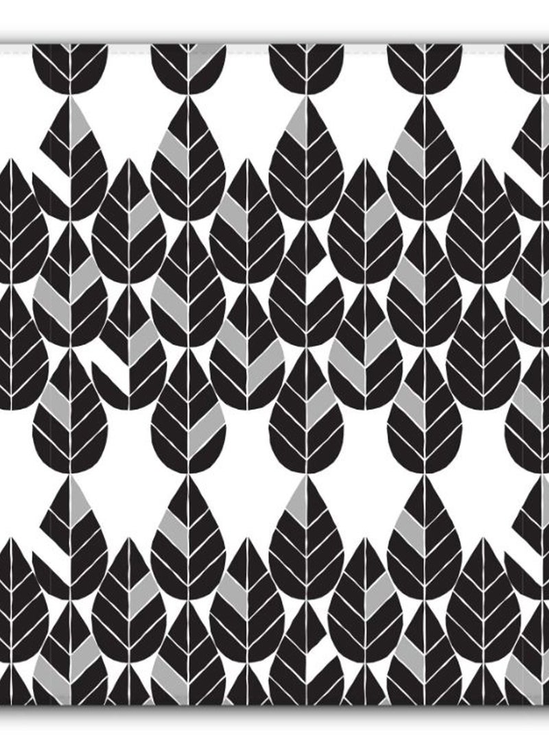 Stylizedd Teardrop Leaves Designer Gaming Mousepad White/Grey/Black - Image 2