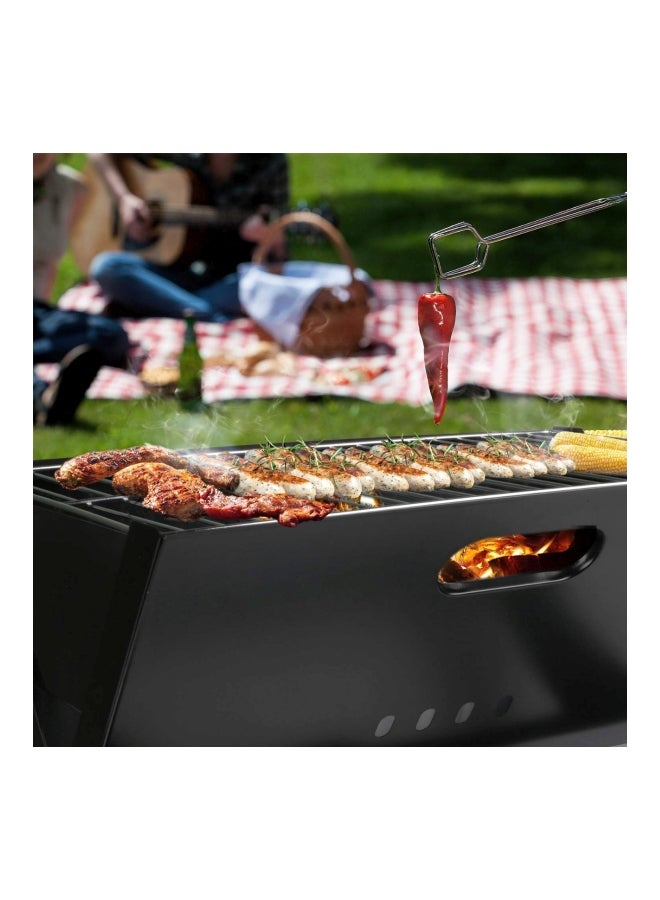 Foldable Charcoal Grill Black - Image 5