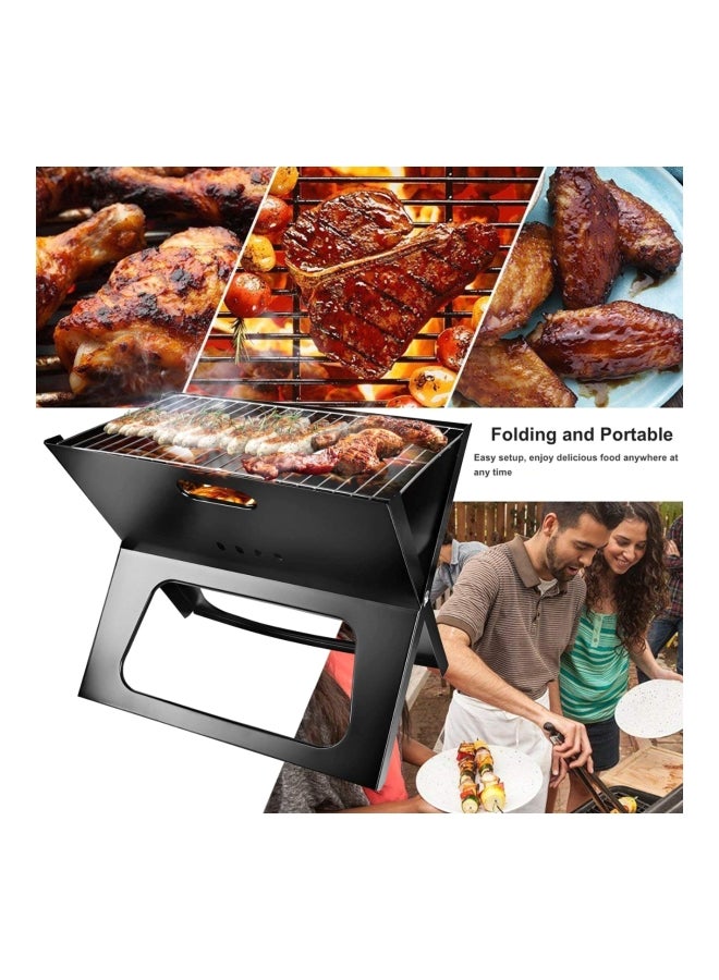 Foldable Charcoal Grill Black - Image 4