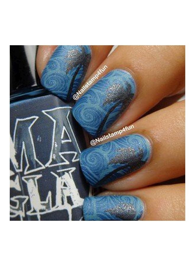 Winstonia Nail Art Stamping Image Plate - Beach Fun Grey/White - Image 2
