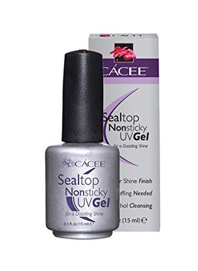 cacee Seal Top Non-Sticky UV Nail Gel Silver - Image 1
