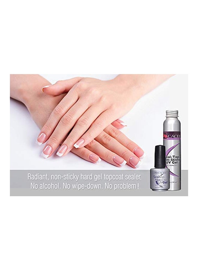 cacee Seal Top Non-Sticky UV Nail Gel Silver - Image 2