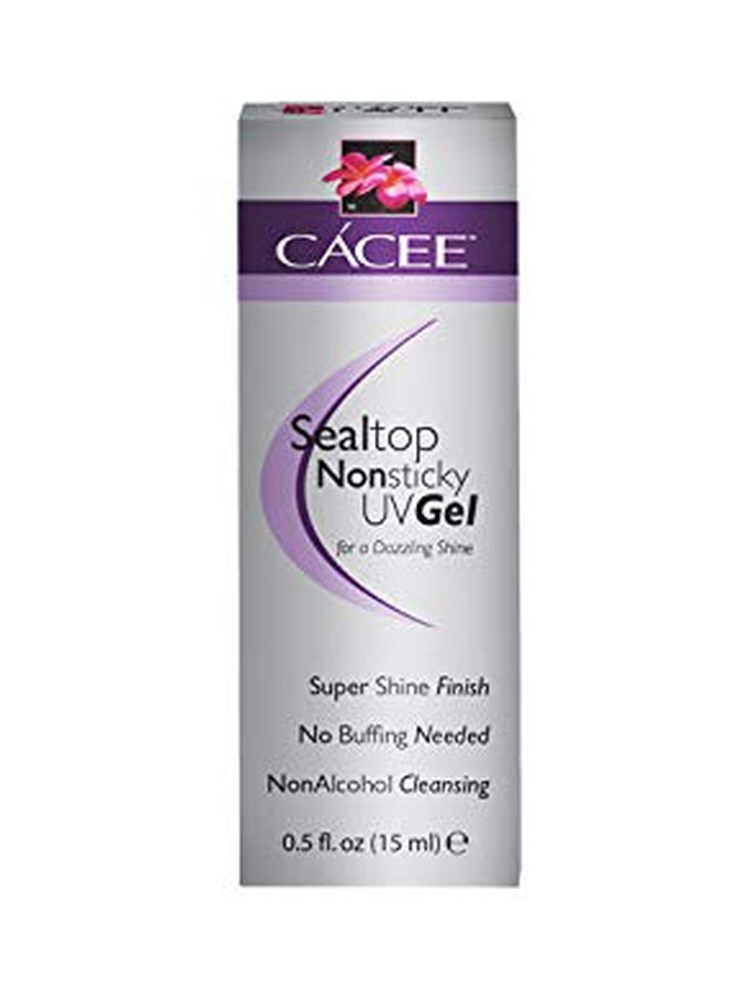 cacee Seal Top Non-Sticky UV Nail Gel Silver - Image 3