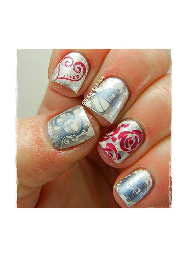 Winstonia Nail Art Stamping Image Plate Grey - Image 4
