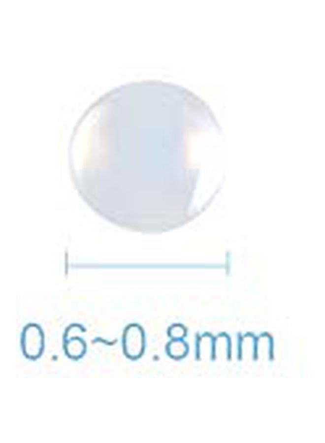 بي إتش باندا هول خرز زجاجي من الكافيار بتصميم ثلاثي الأبعاد لتزيين الأظافر شفاف - Image 2