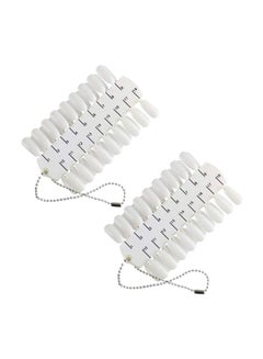 Yueton Pack Of 2 Double Layer Nail Color Display Card White  - Image 1