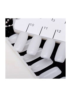 Yueton Pack Of 2 Double Layer Nail Color Display Card White  - Image 2