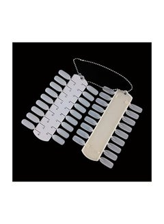 Yueton Pack Of 2 Double Layer Nail Color Display Card White  - Image 4