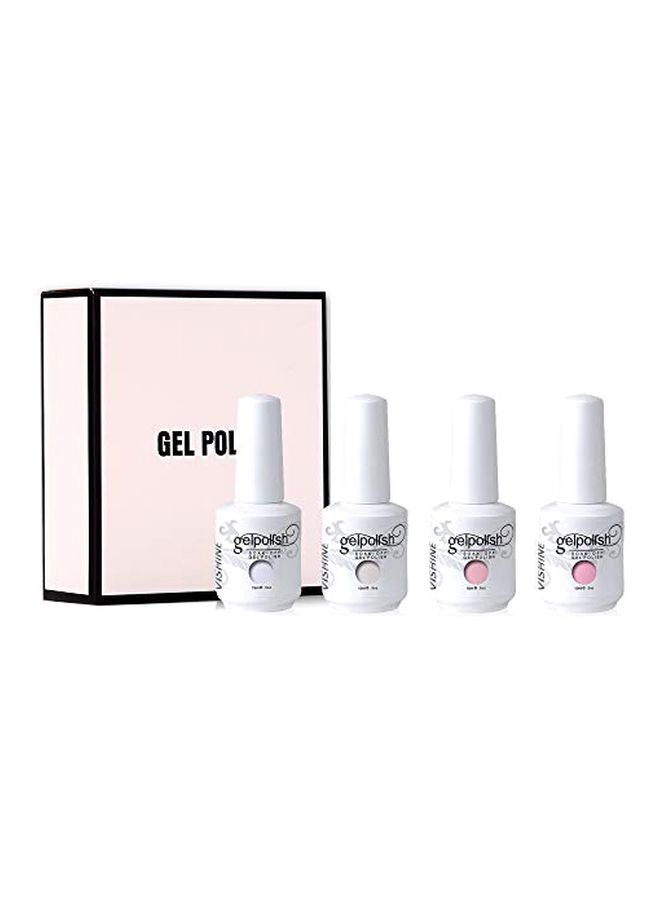 Vishine 4-Piece Soak Off Gel Polish Multicolour - Image 1