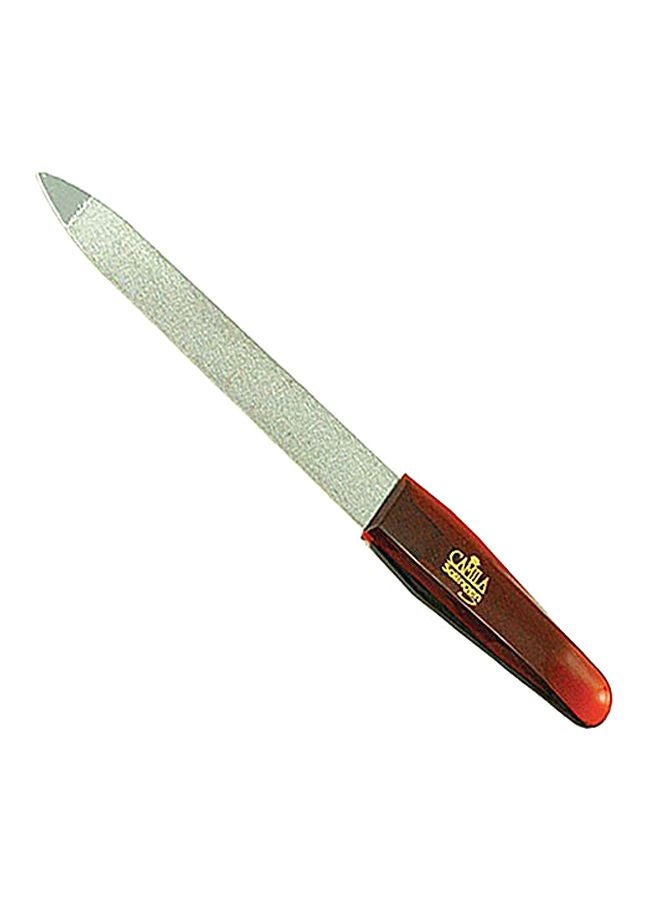 CAMILA SOLINGEN - Professional Sapphire Pointed File Silver/Red - Image 1