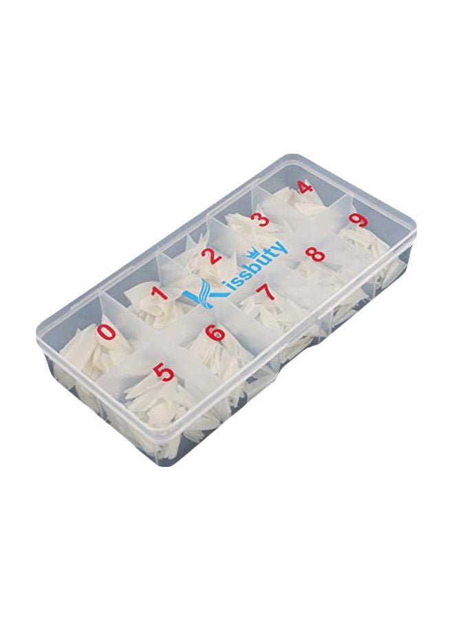 Kissbuty - 500-Piece False Nail Kit Silver - Image 1