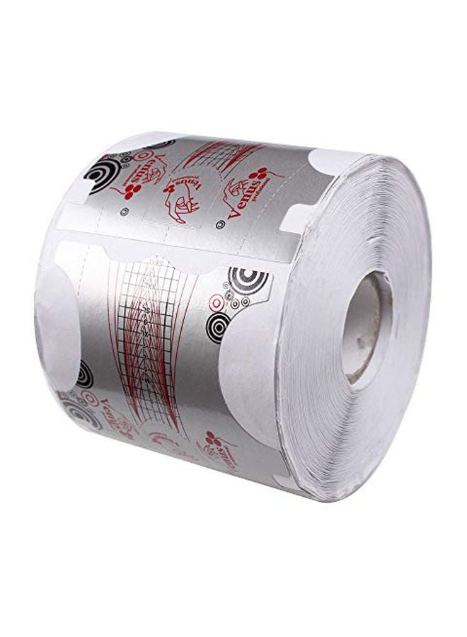 Venus 500-Piece Nail Art Guide Stickers Roll Grey/Red  - Image 1