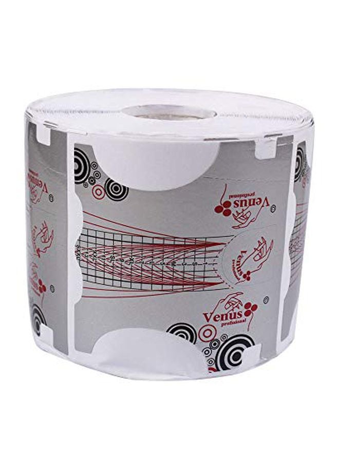 Venus 500-Piece Nail Art Guide Stickers Roll Grey/Red  - Image 2